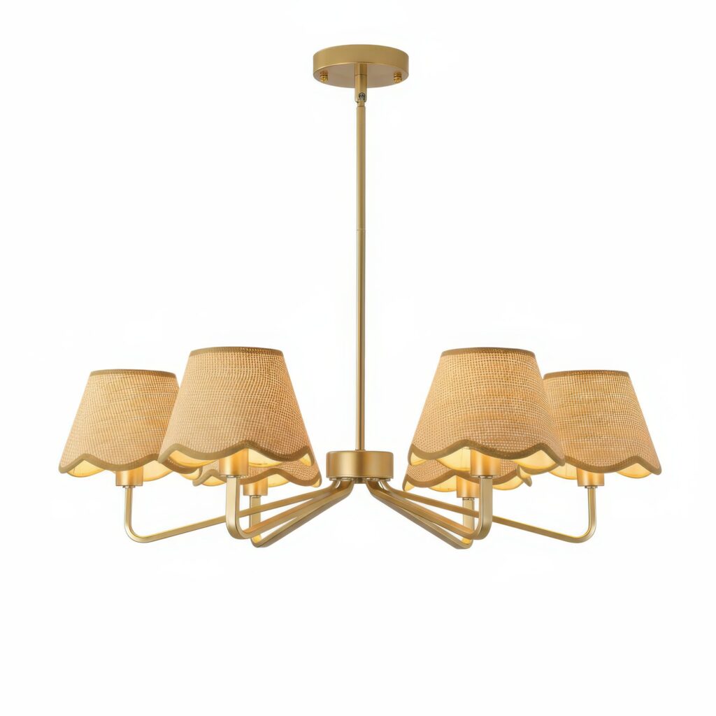 Rattan Chandelier - small living room furniture