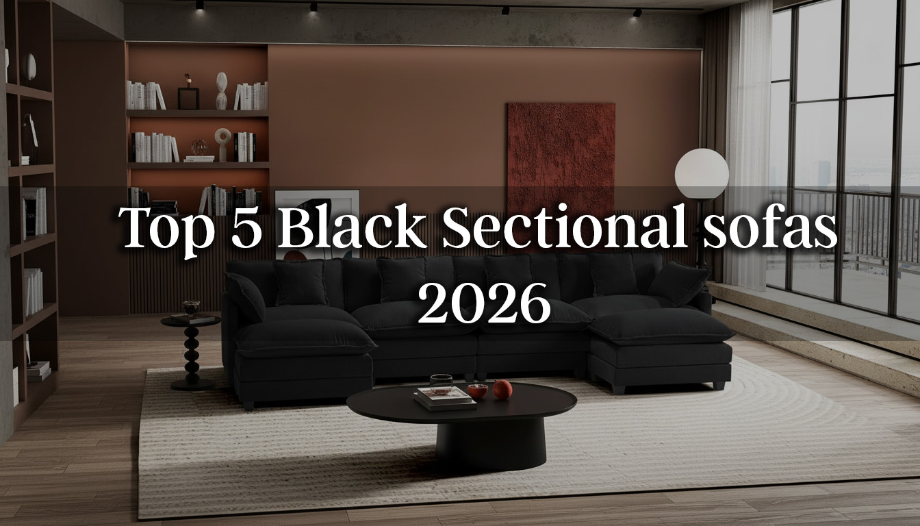 You are currently viewing Top 5 Black Sectional Sofas 2026