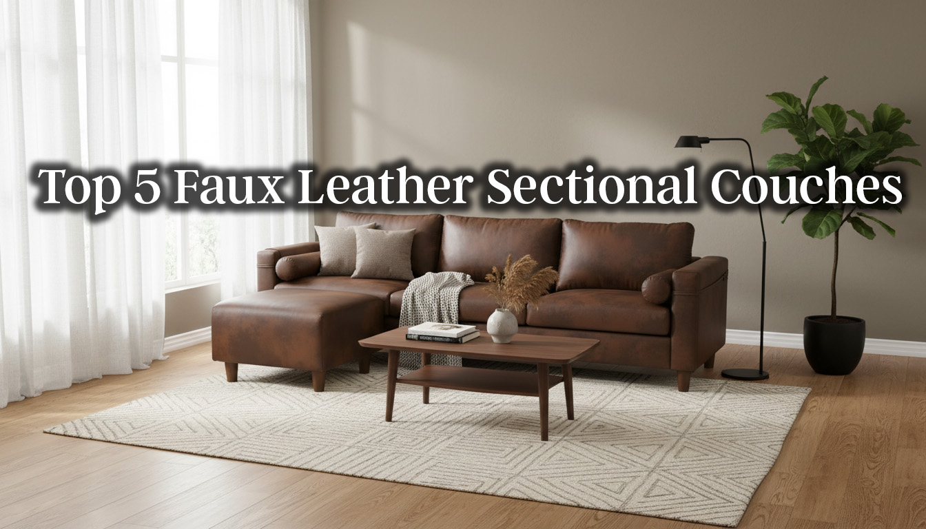 Top 5 Faux Leather Sectional Couches to Buy This Year – Honest Reviews & Buyer’s Guide USA