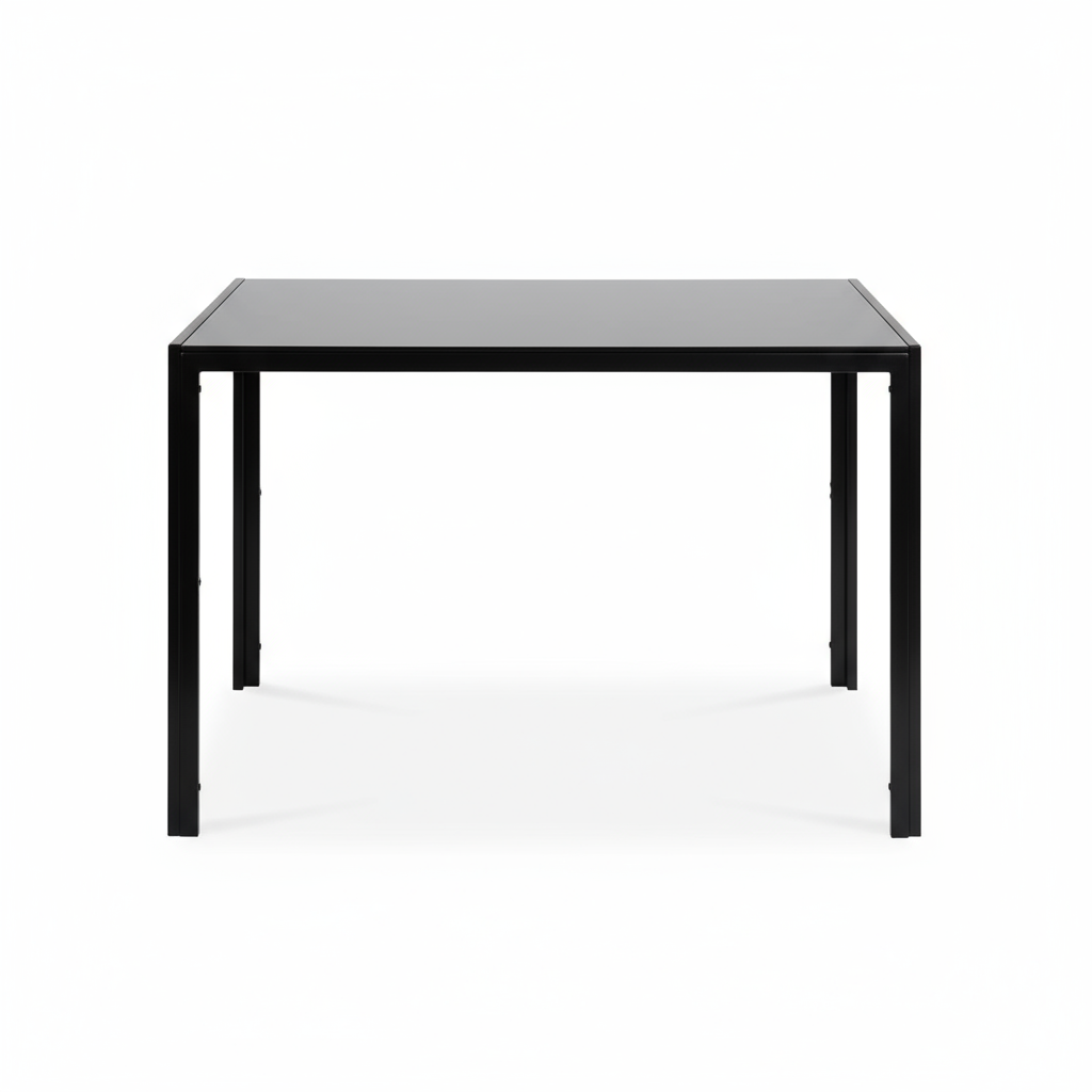 black dining room table and chairs