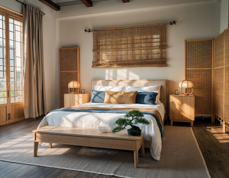 feng shui bedroom. modern bedroom interior design idea.