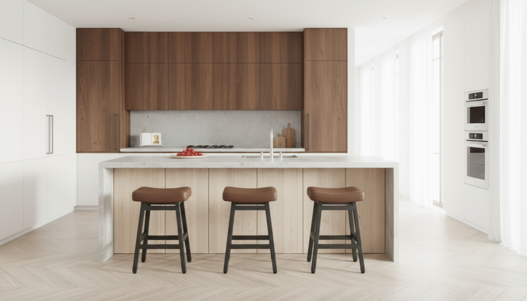 genuine leather bar stools