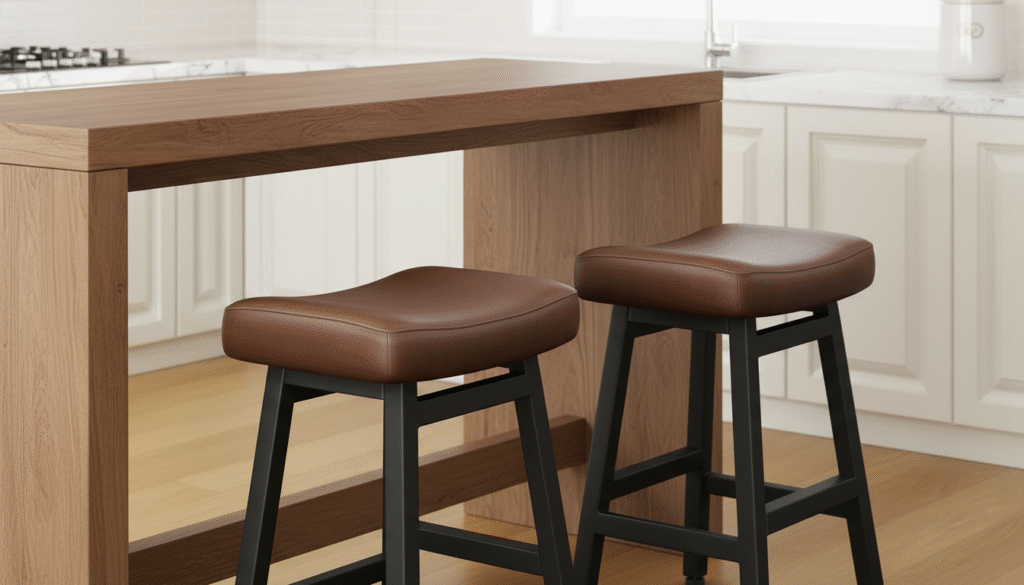 genuine leather bar stools
