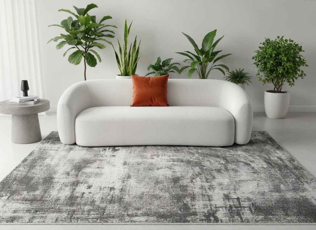 grey color rugs - small living room furniture