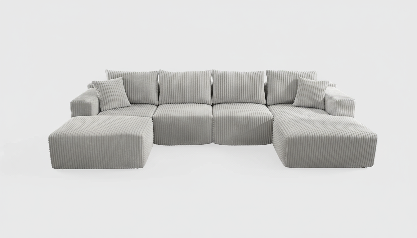 iHanHerry 139.37 Cloud Modular Sectional with U-Shape