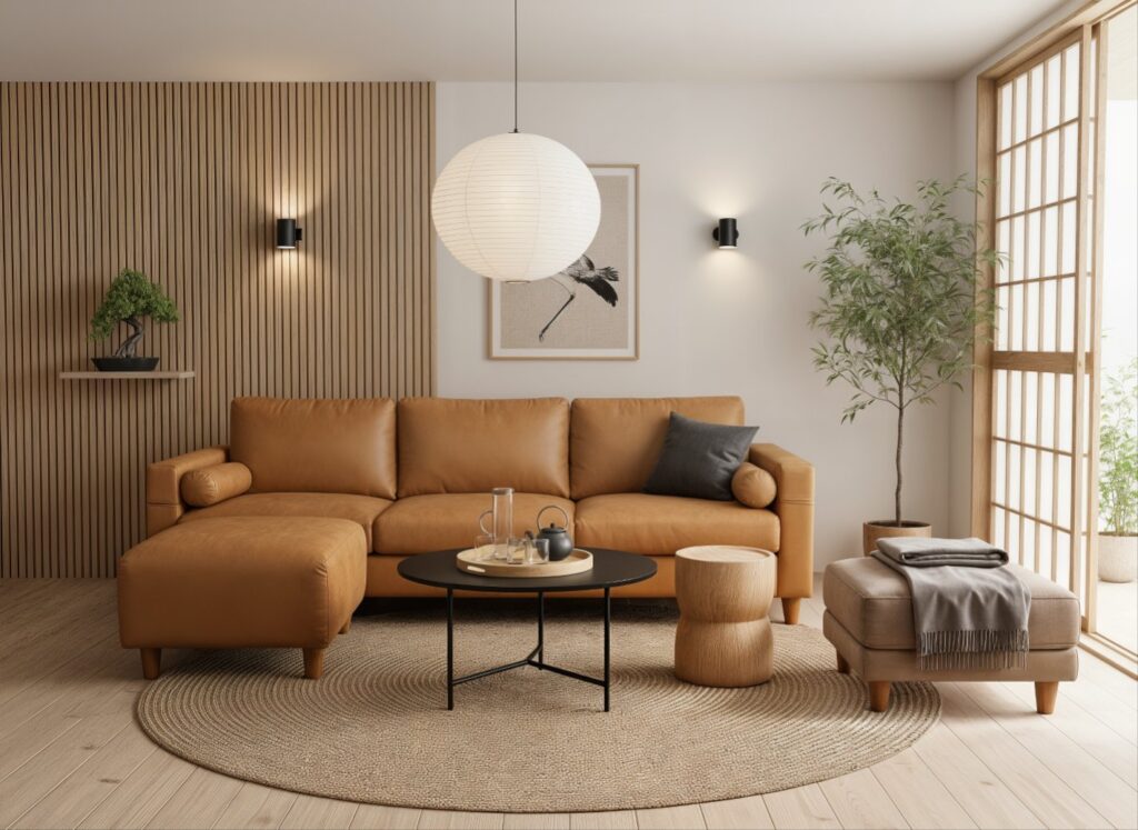 leather reclining sofa- Small Living Room Furniture