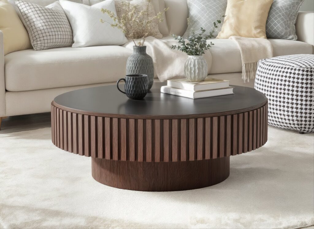 black round coffee table – Small Living Room Furniture