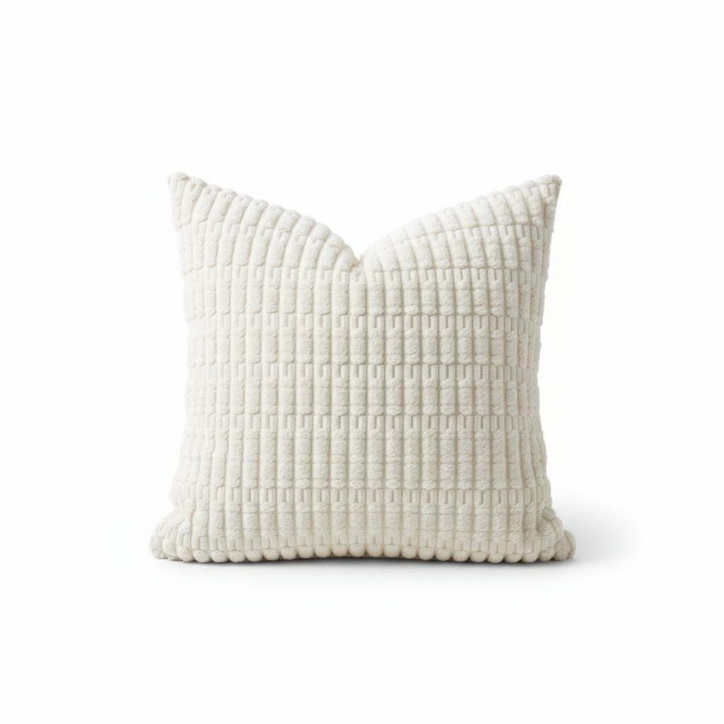 white throw pillows - small living room furniture